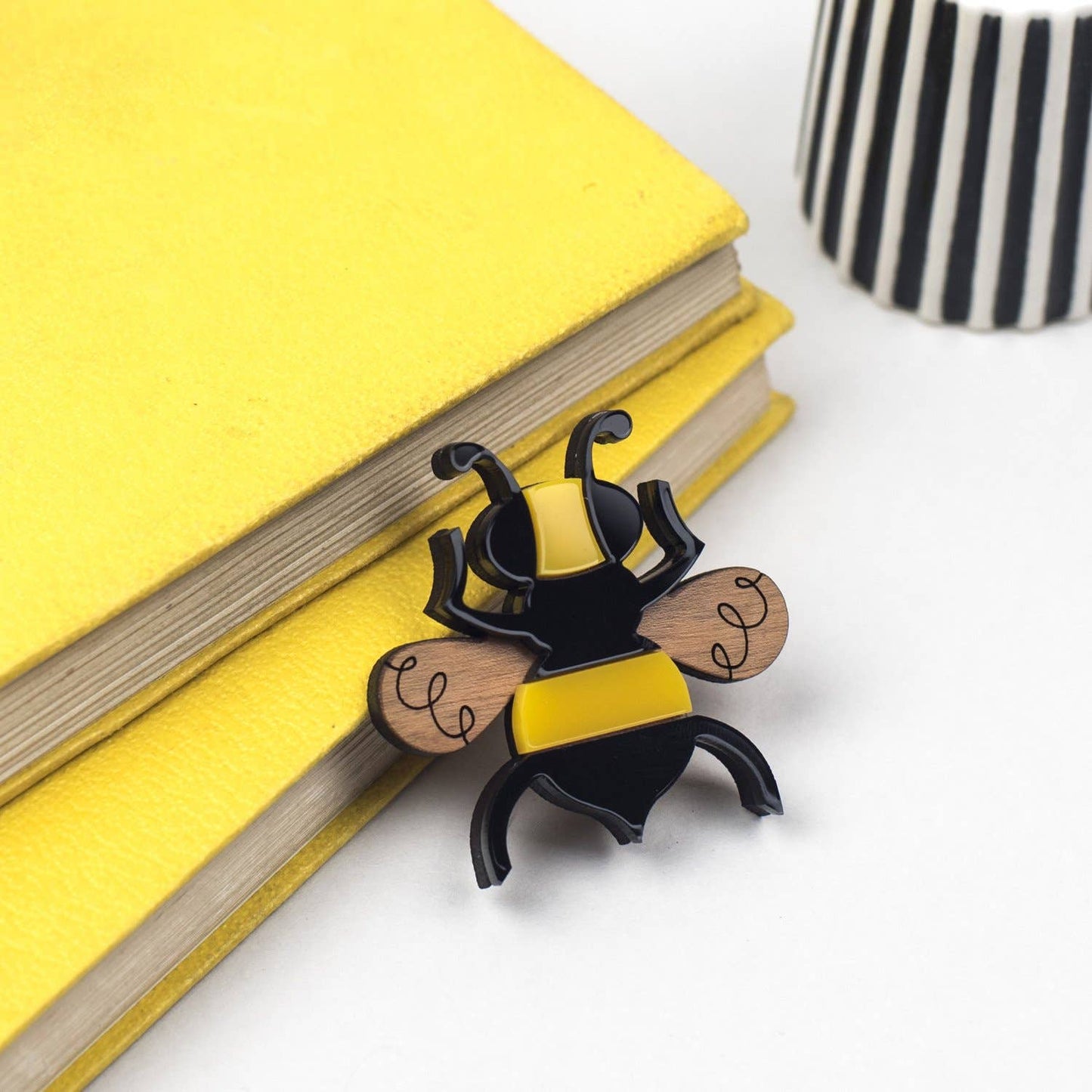 Bumble Bee Acrylic Brooch