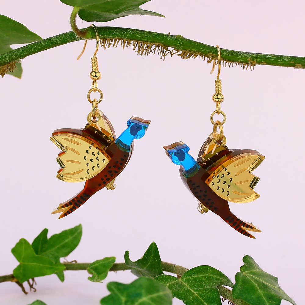 Pheasant Earrings