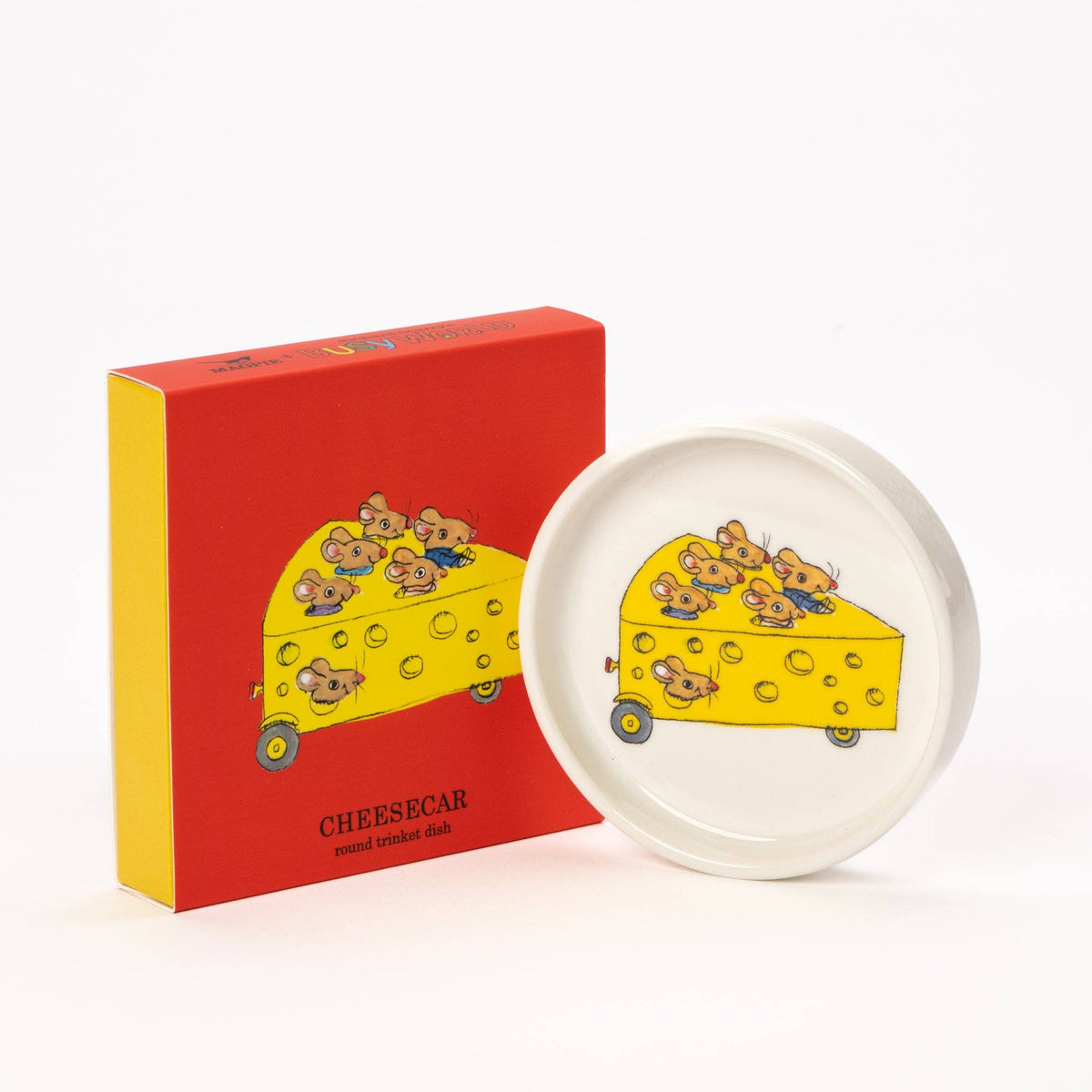 Richard Scarry Trinket Dish - Round - Cheese Car