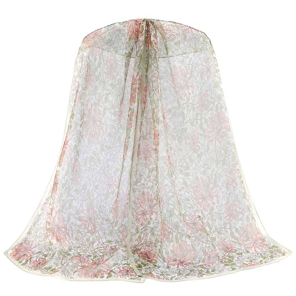May Morris Honeysuckle Pure Silk Scarf