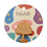 Classic Cake Stand Brooch - Gold