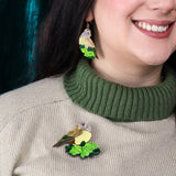 Wondrous Warbler Brooch