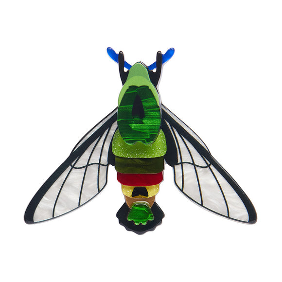 Glimmer the Hawk Moth Brooch