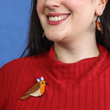 Rosie the Robin Brooch