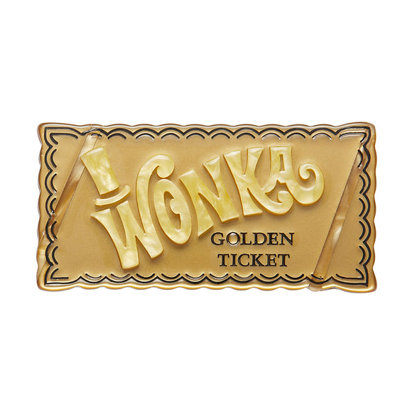 Golden Ticket Brooch