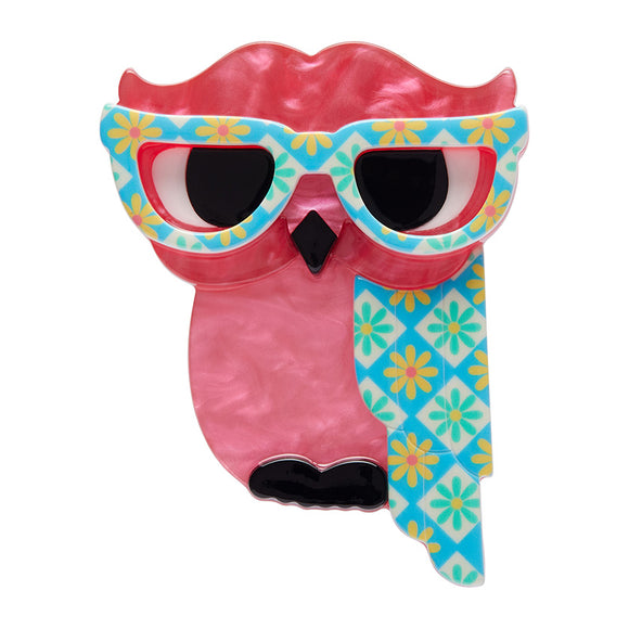 Waldo the Wacky Wise Owl Brooch