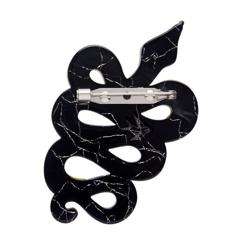 Yellow-Bellied Sea Snake Brooch
