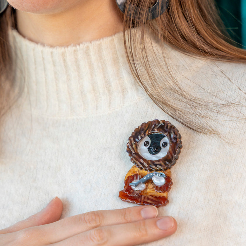 The Resourceful Penguin Brooch
