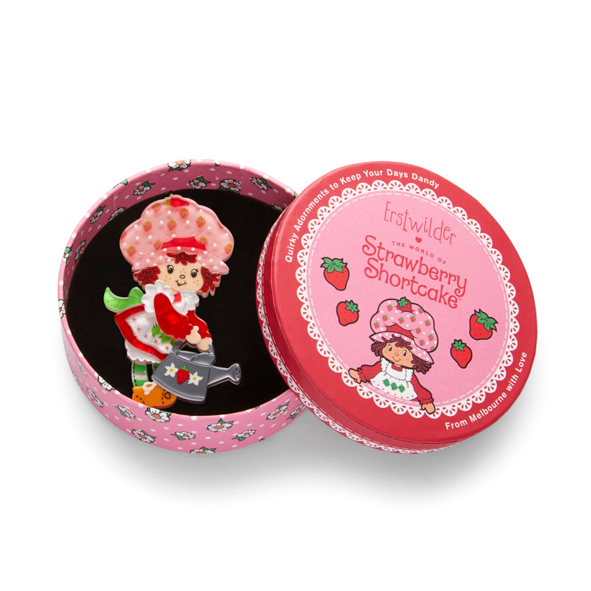 Strawberry Gardening Brooch