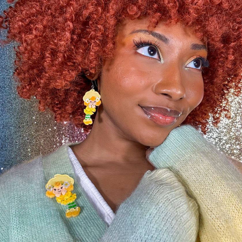 Lemon Meringue Brooch