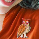 The Grand Great Horned Owl Brooch
