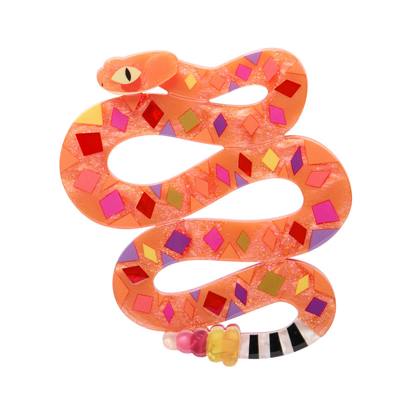 The Rowdy Rattlesnake Brooch