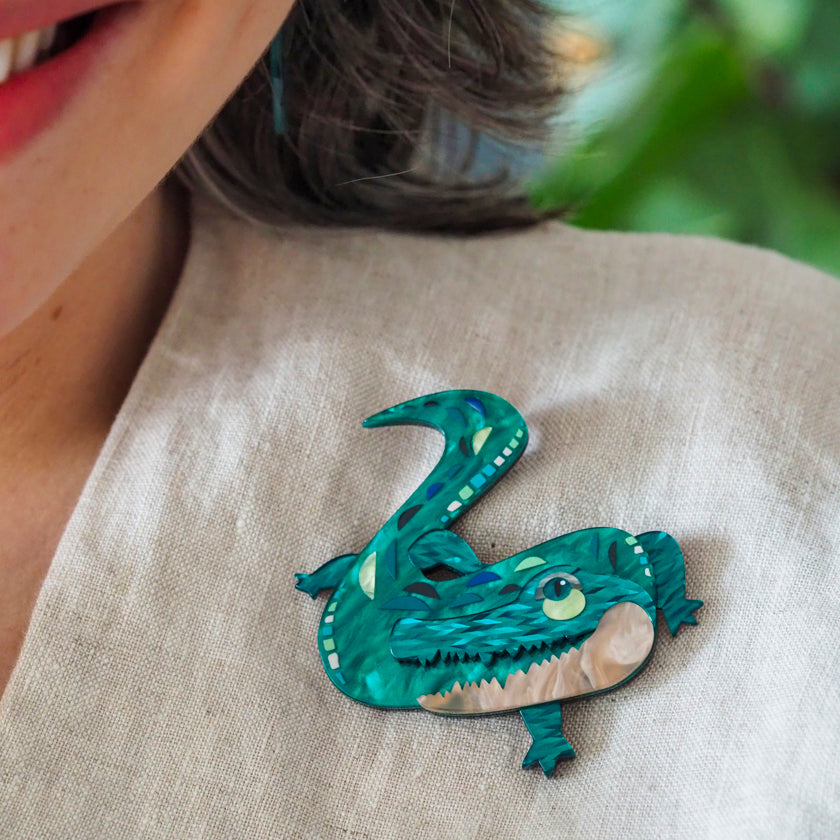 The Ancient Alligator Brooch