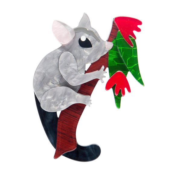 Penny the Possum Brooch