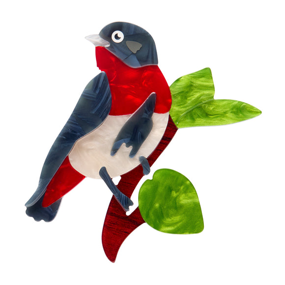 Mabel the Mistletoebird Brooch