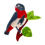 Mabel the Mistletoebird Brooch