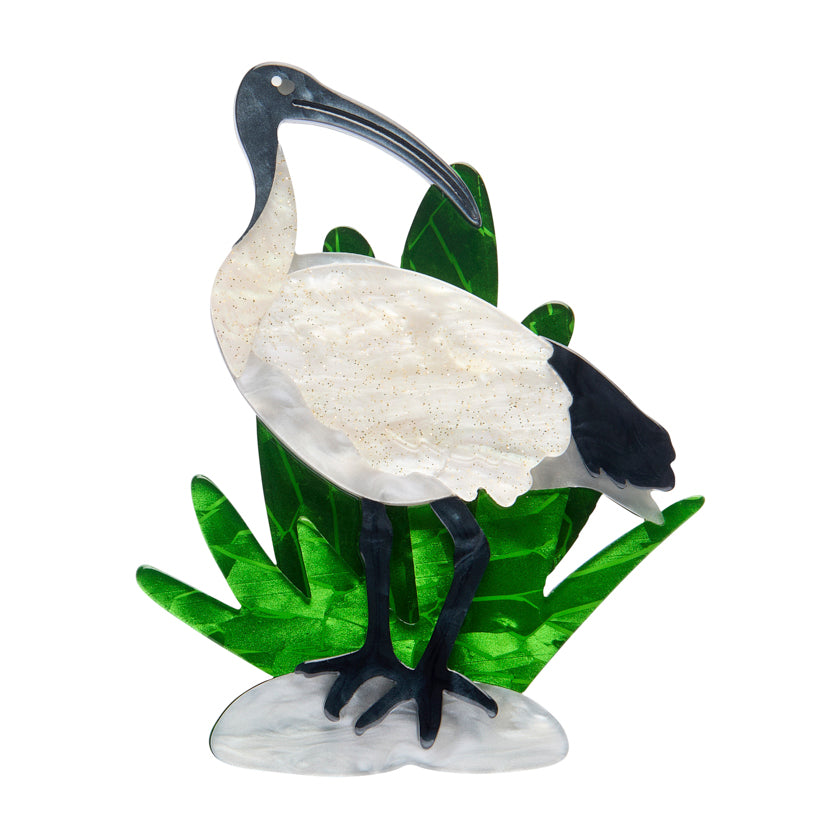 Izzy the Ibis Brooch