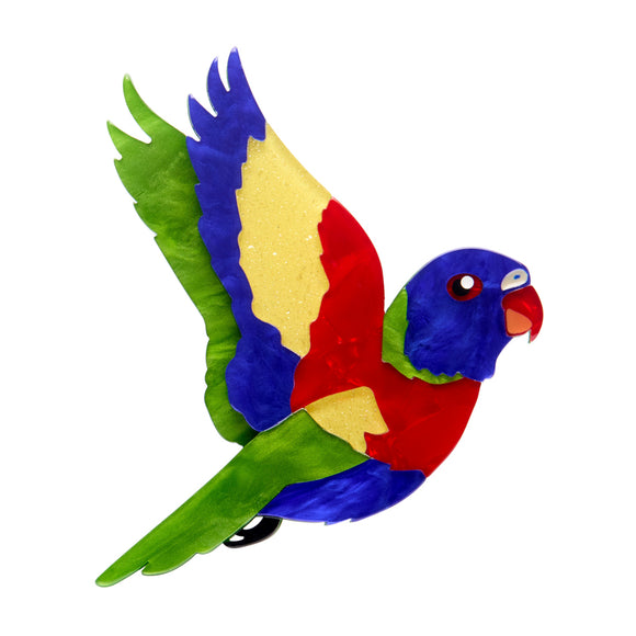 Lulu the Lorikeet Brooch