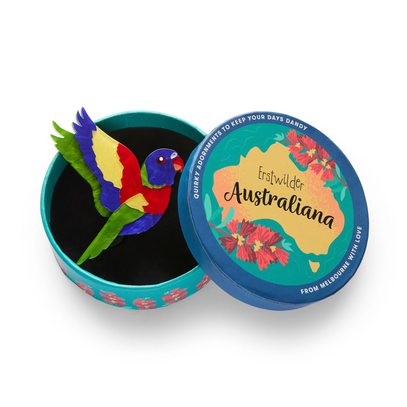 Lulu the Lorikeet Brooch