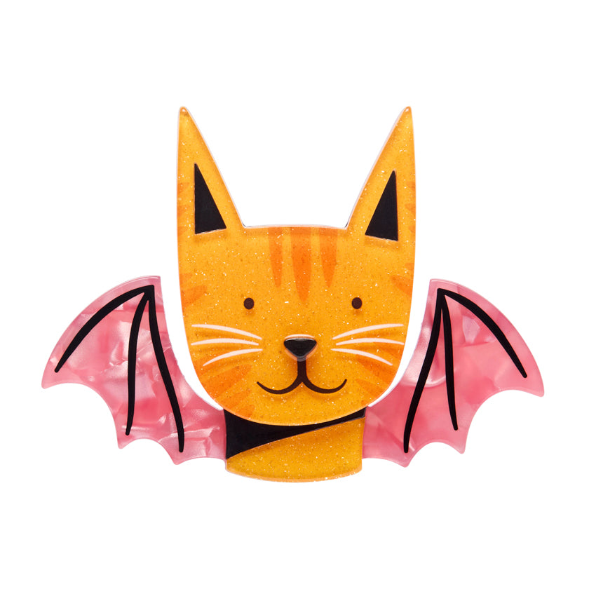 Winged Kitty Brooch
