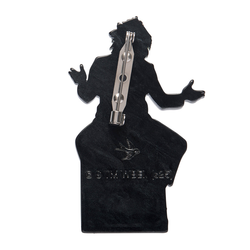 Beetlejuice Brooch