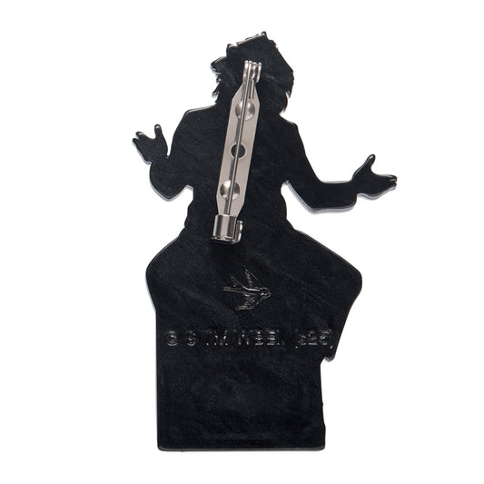 Beetlejuice Brooch