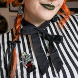 Beetlejuice Brooch