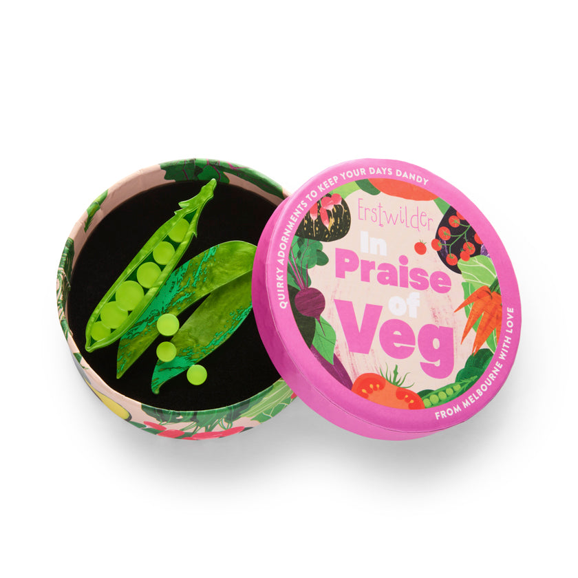 Peas Please Brooch