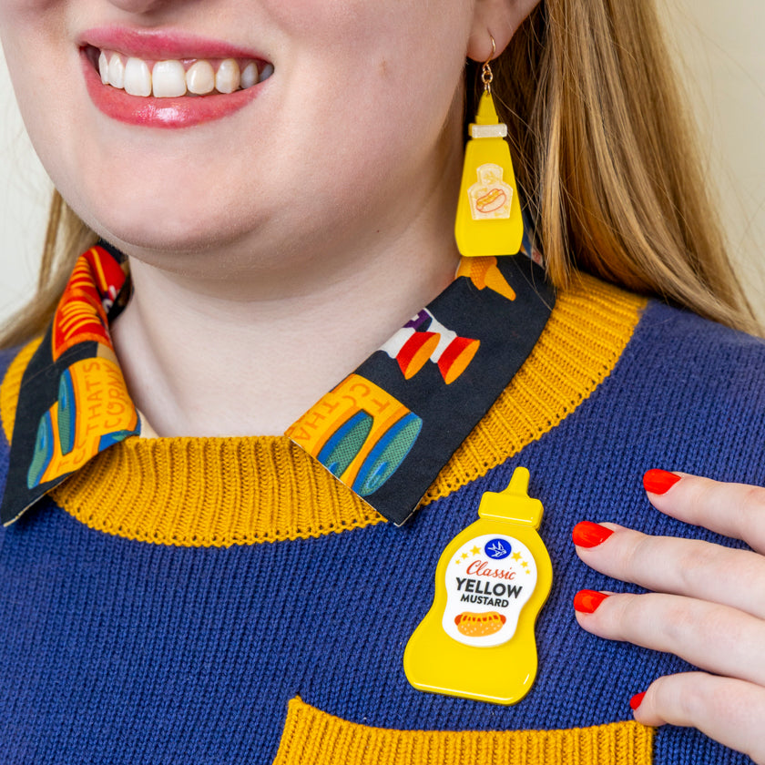 Mustard Moments Brooch