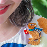Charlie the Chipmunk Brooch