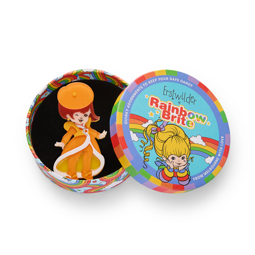Lala Orange Brooch