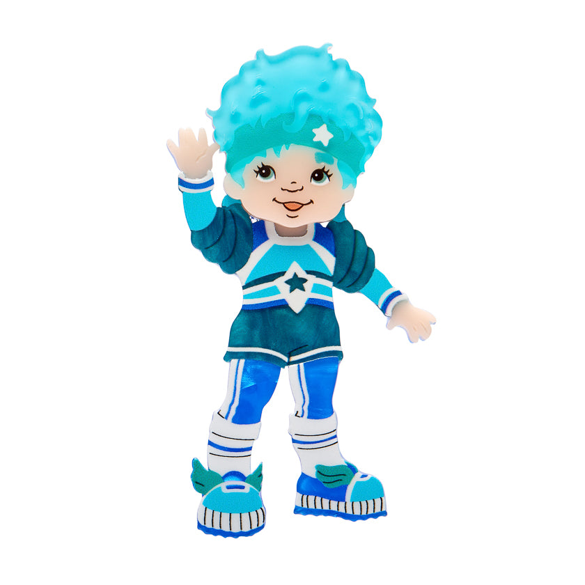 Buddy Blue Brooch