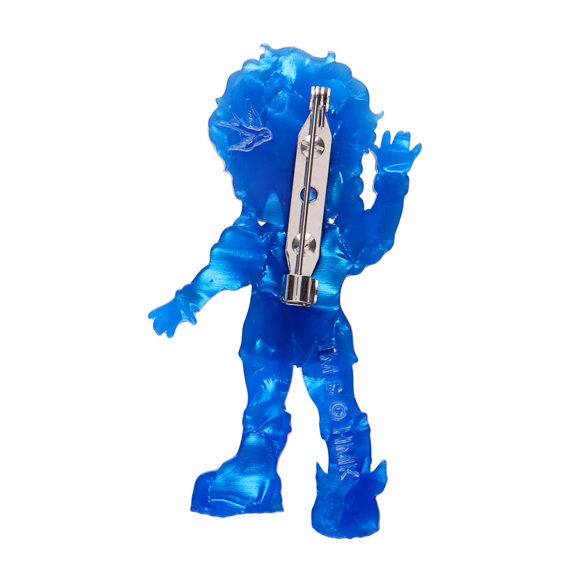 Buddy Blue Brooch
