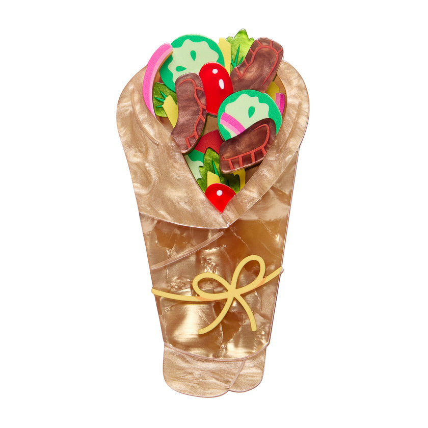 Gyros on the Go Brooch