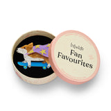 Clarke the Crusading Corgi Brooch