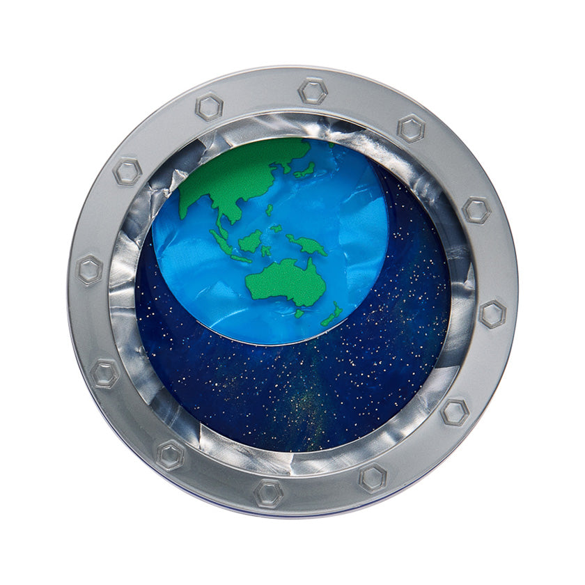 Tiny Blue Dot Brooch