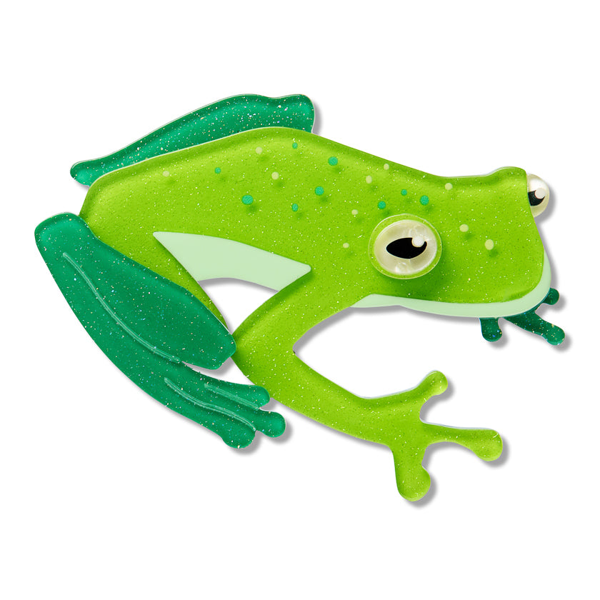 Buckley’s Giant Glass Frog Brooch