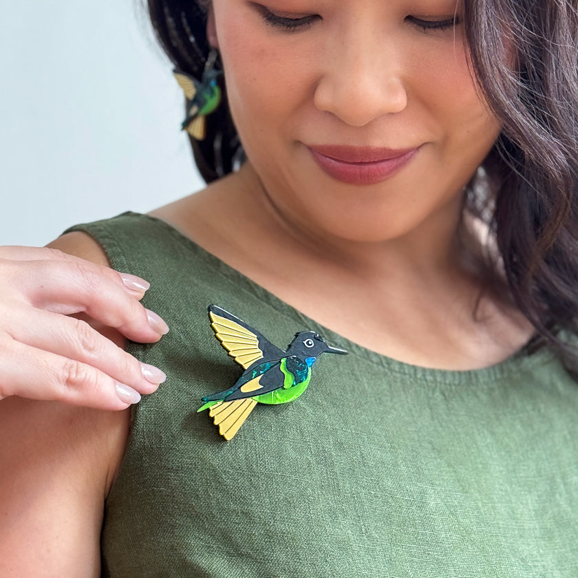 Dusky Starfrontlet Brooch