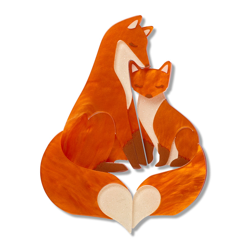 Through the Thicket Brooch Pair