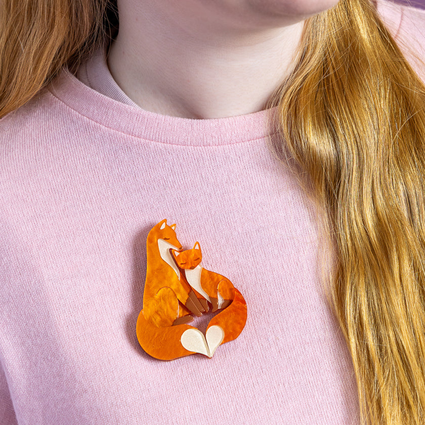 Through the Thicket Brooch Pair