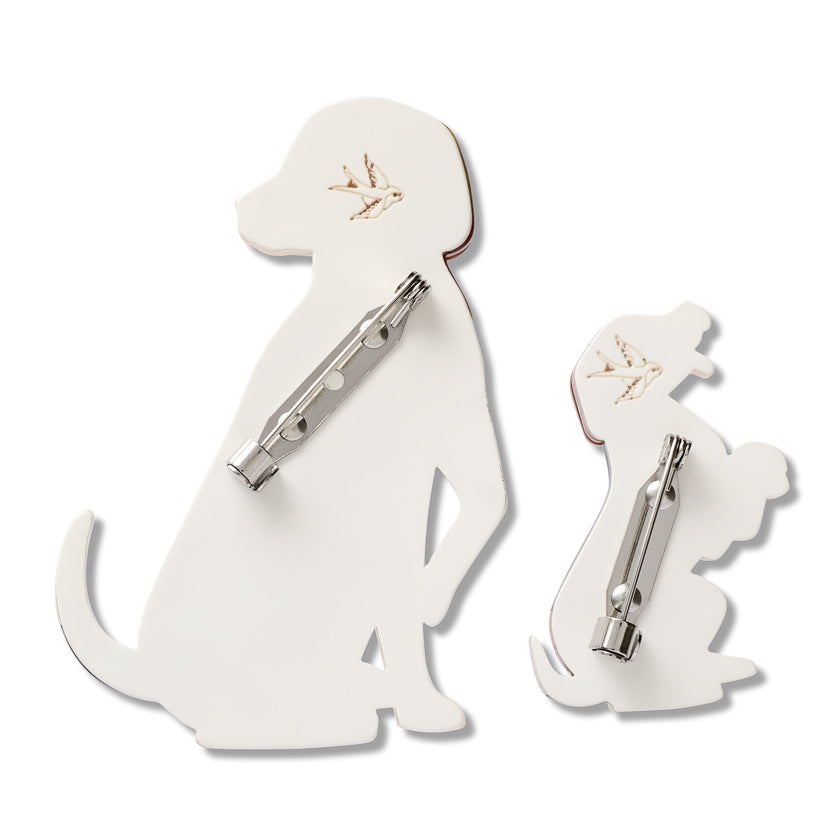 Paw by Paw Brooch Pair