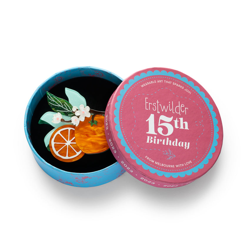 Orange Crush Brooch