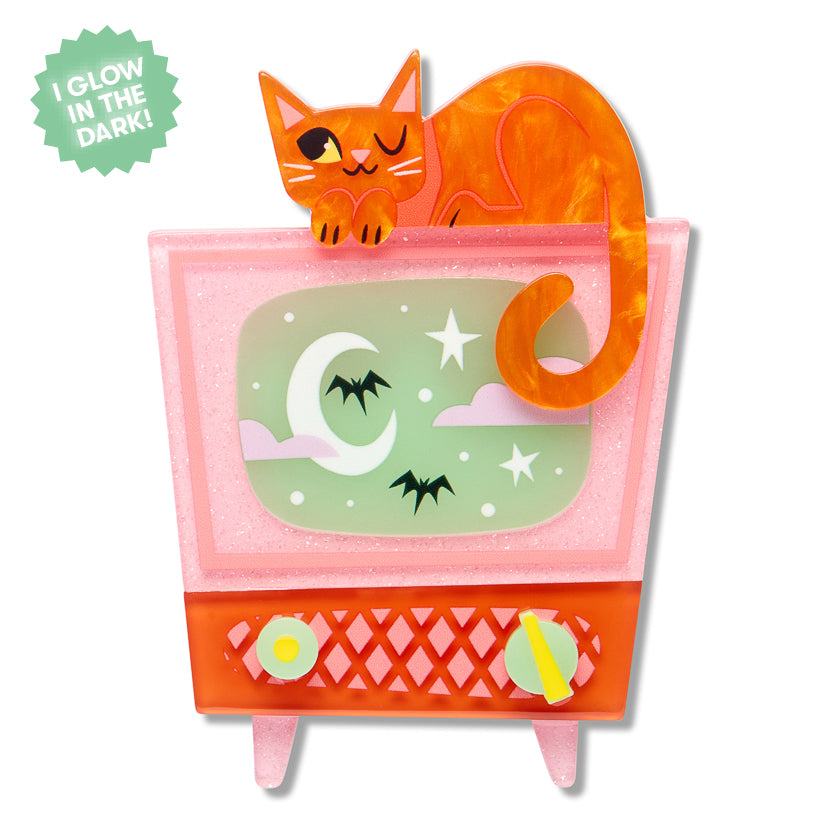 Retro Static Brooch