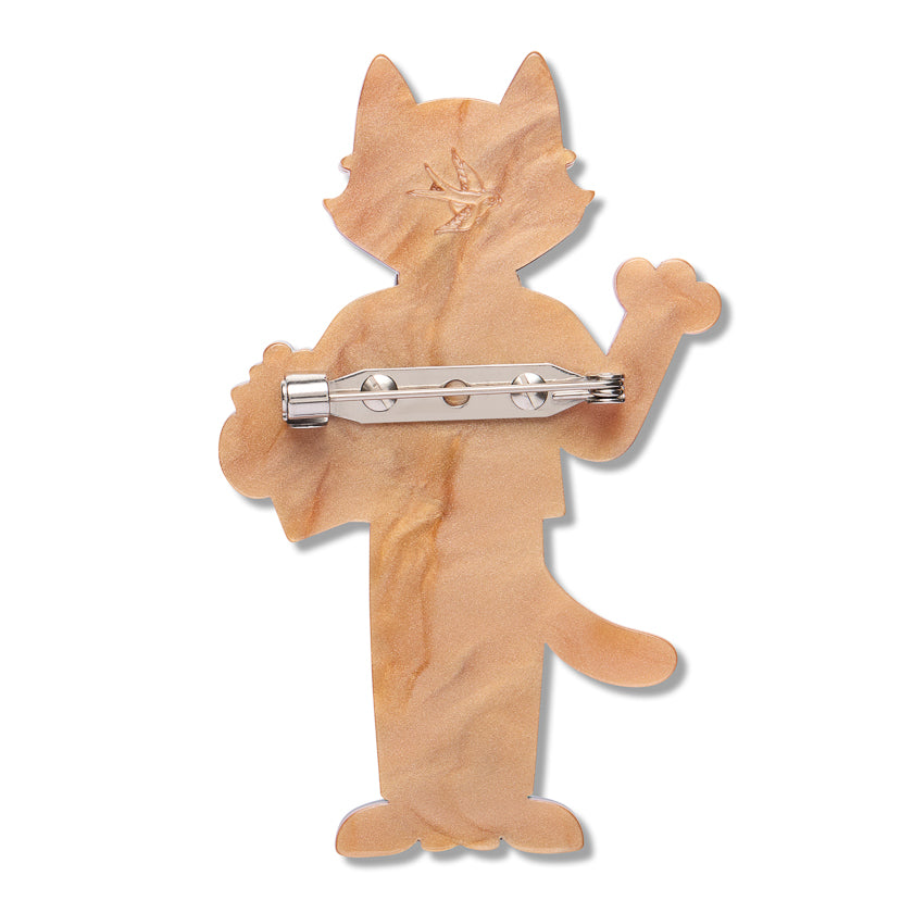Whiskers M.D. Brooch
