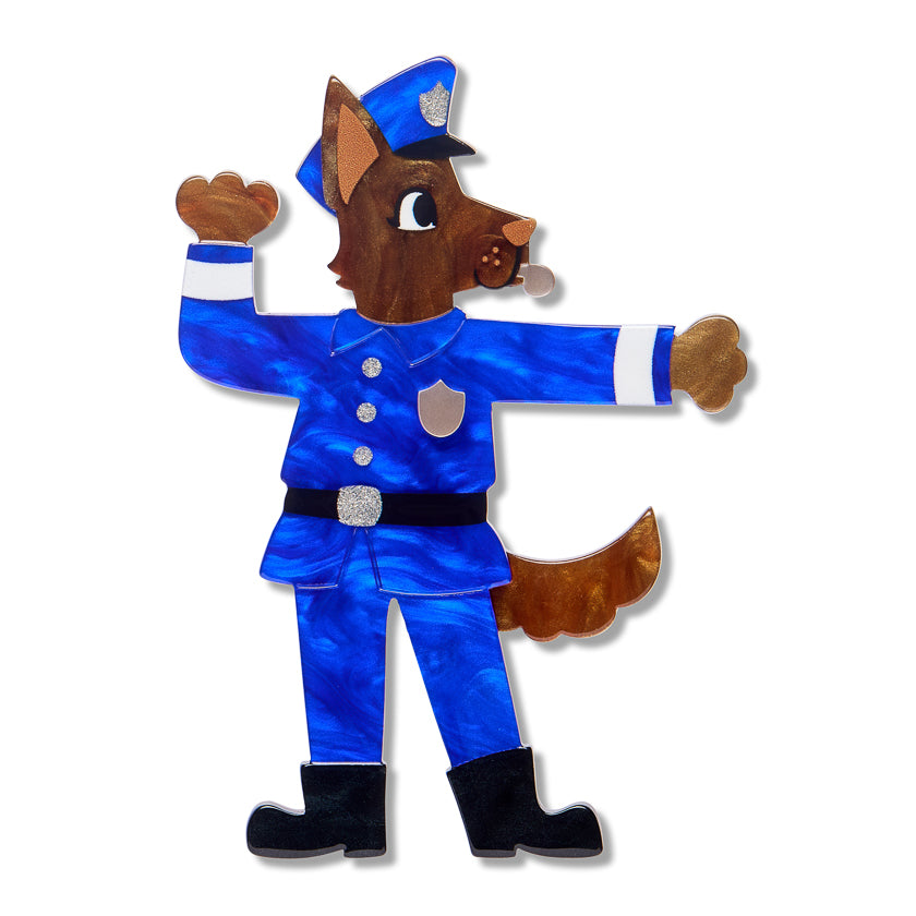 Officer Wags Brooch