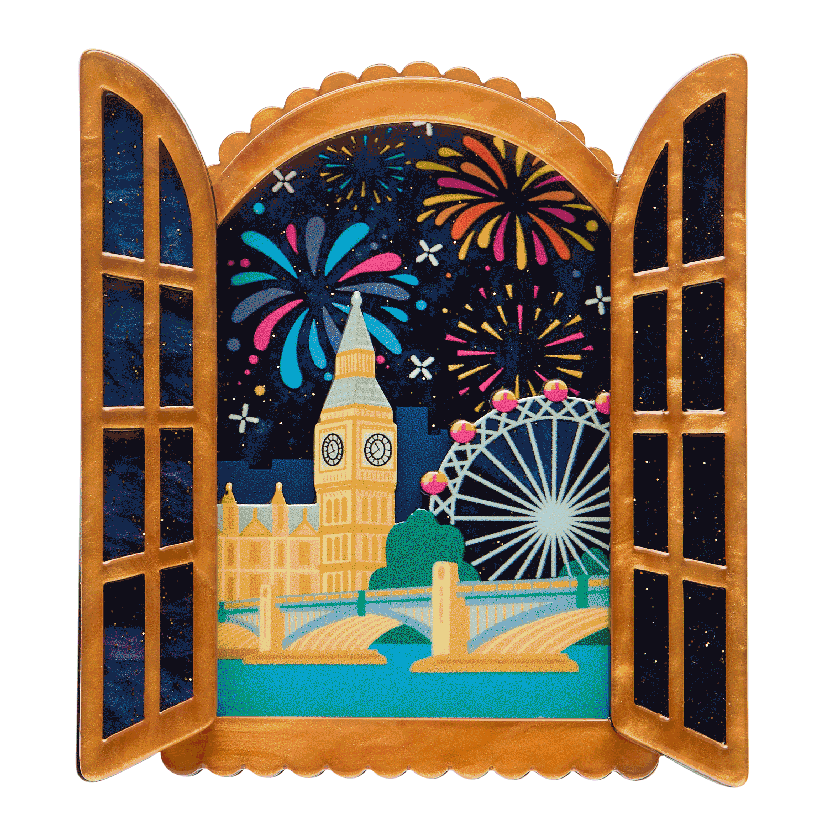 Fireworks Far & Wide Brooch