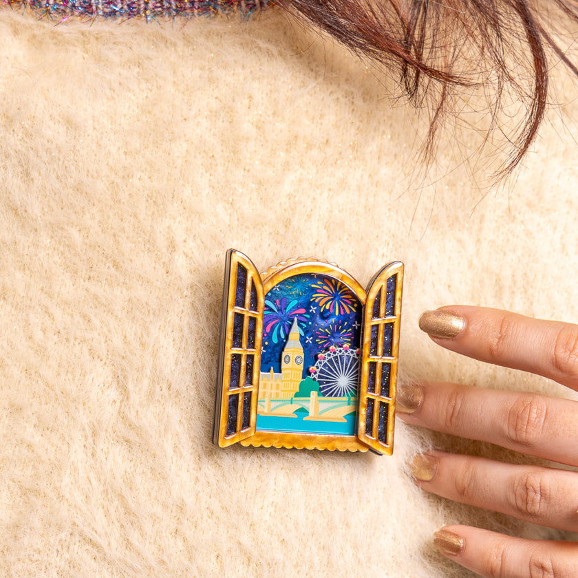 Fireworks Far & Wide Brooch