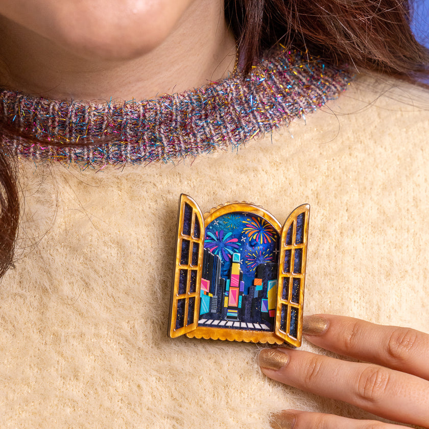 Fireworks Far & Wide Brooch