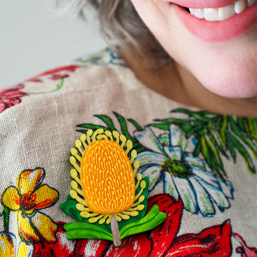 Mountain Banksia Brooch