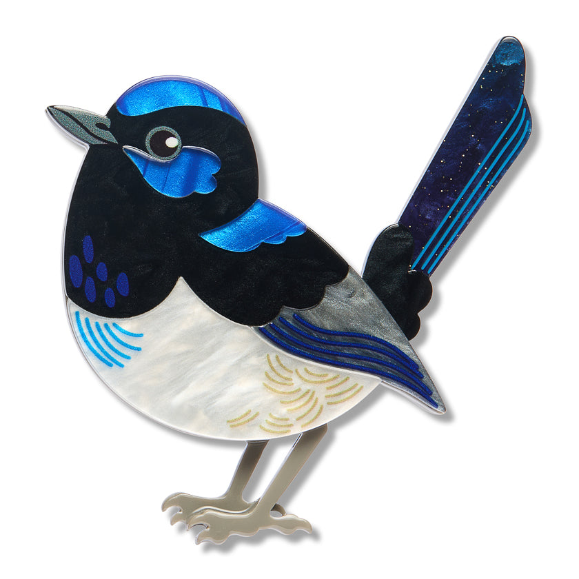 Superb Fairy Wren Brooch